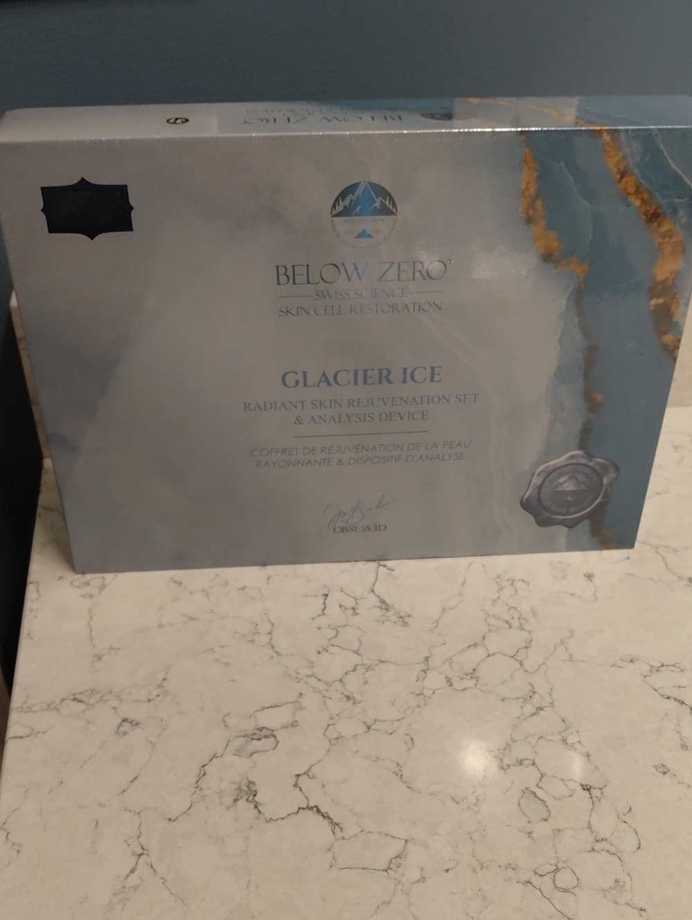 NIB Below Zero Glacier Ice Radiant Skin Rejuvenation Set & Analysis Device NEW